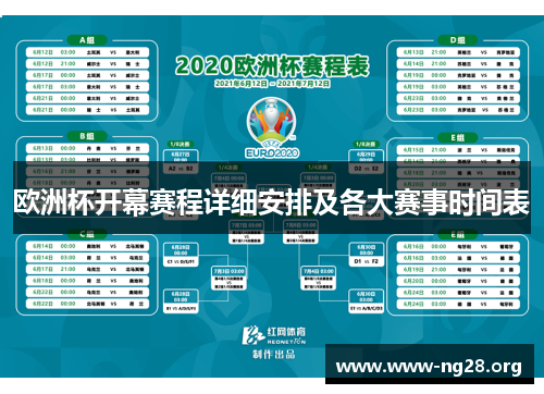 欧洲杯开幕赛程详细安排及各大赛事时间表